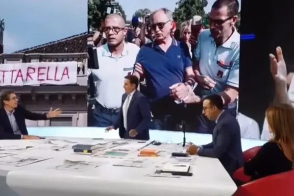 Magi derails, enrages the studio: "What we saw in Bologna" | Libero Quotidiano.it