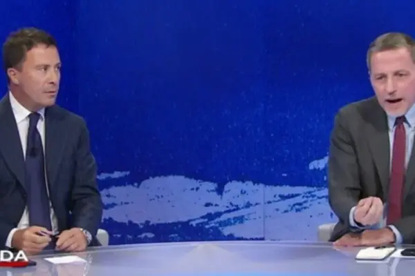 In Onda, Bocchino gives a lesson to Giannini: "Maybe you don't know, it's already there..." | Libero Quotidiano.it