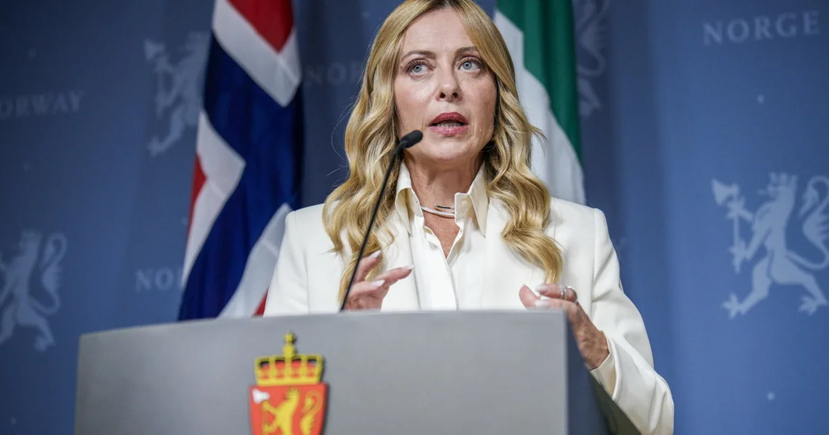 Giorgia Meloni in Oslo: "The real plan of Vladimir Putin" | Libero Quotidiano.it