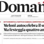 Meloni sets a record and Domani is bitter: three pages of pure mudslinging | Libero Quotidiano.it