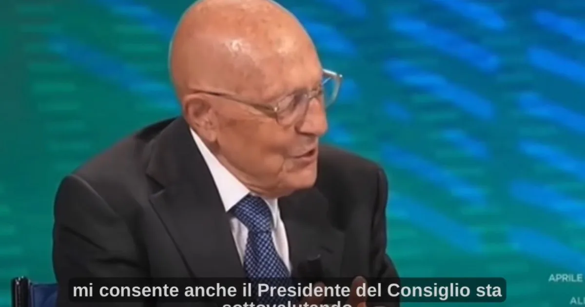 Sabino Cassese's video on Meloni crushing the left | Libero Quotidiano.it