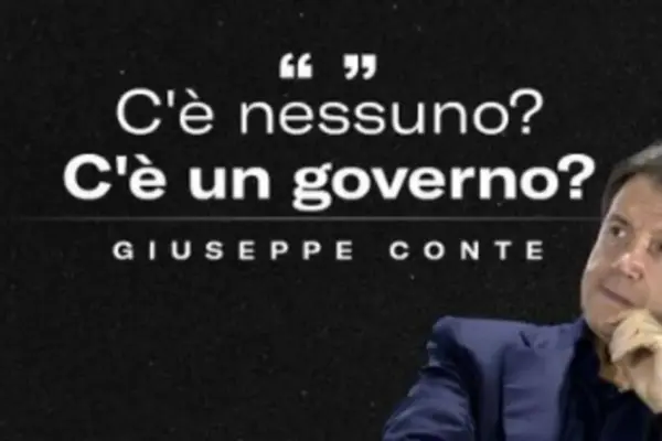 Giuseppe Conte, FdI overwhelms him with this photo: "Is anyone there? Is there a government?" | Libero Quotidiano.it
