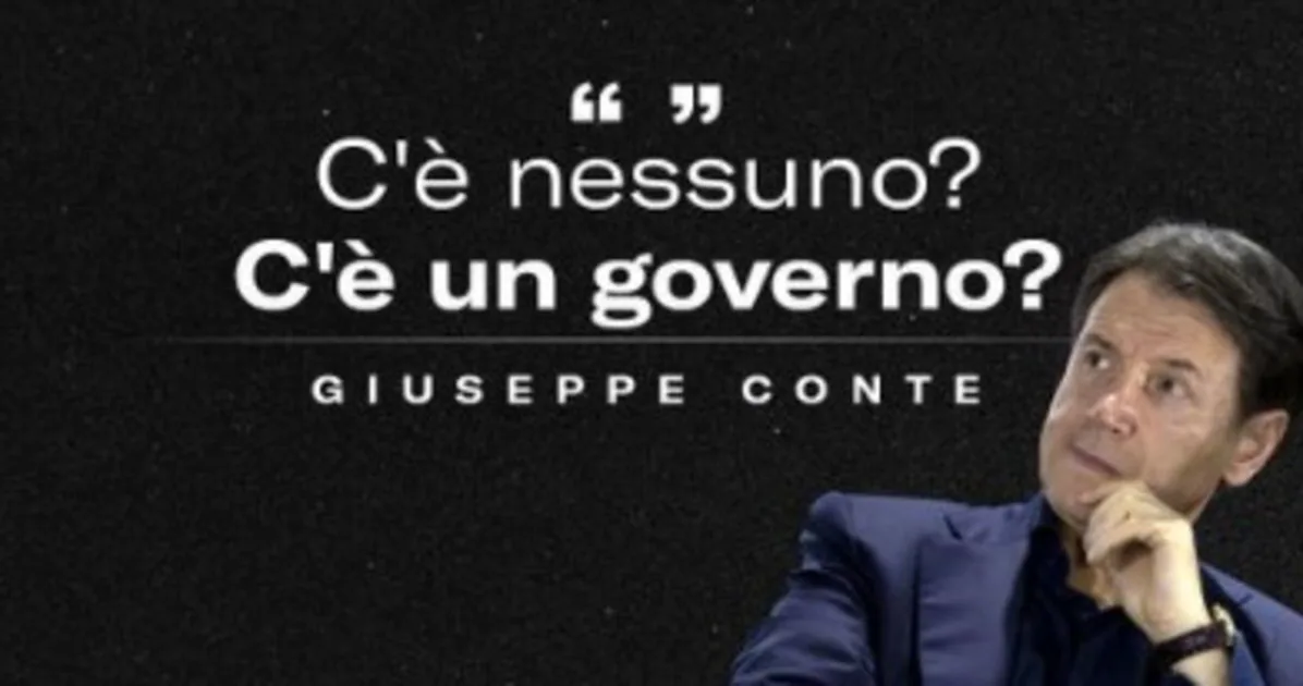 Giuseppe Conte, FdI overwhelms him with this photo: "Is anyone there? Is there a government?" | Libero Quotidiano.it